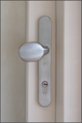 Hoppe voordeur greep ovale knop RVS roestvrijstaal of edelstaal